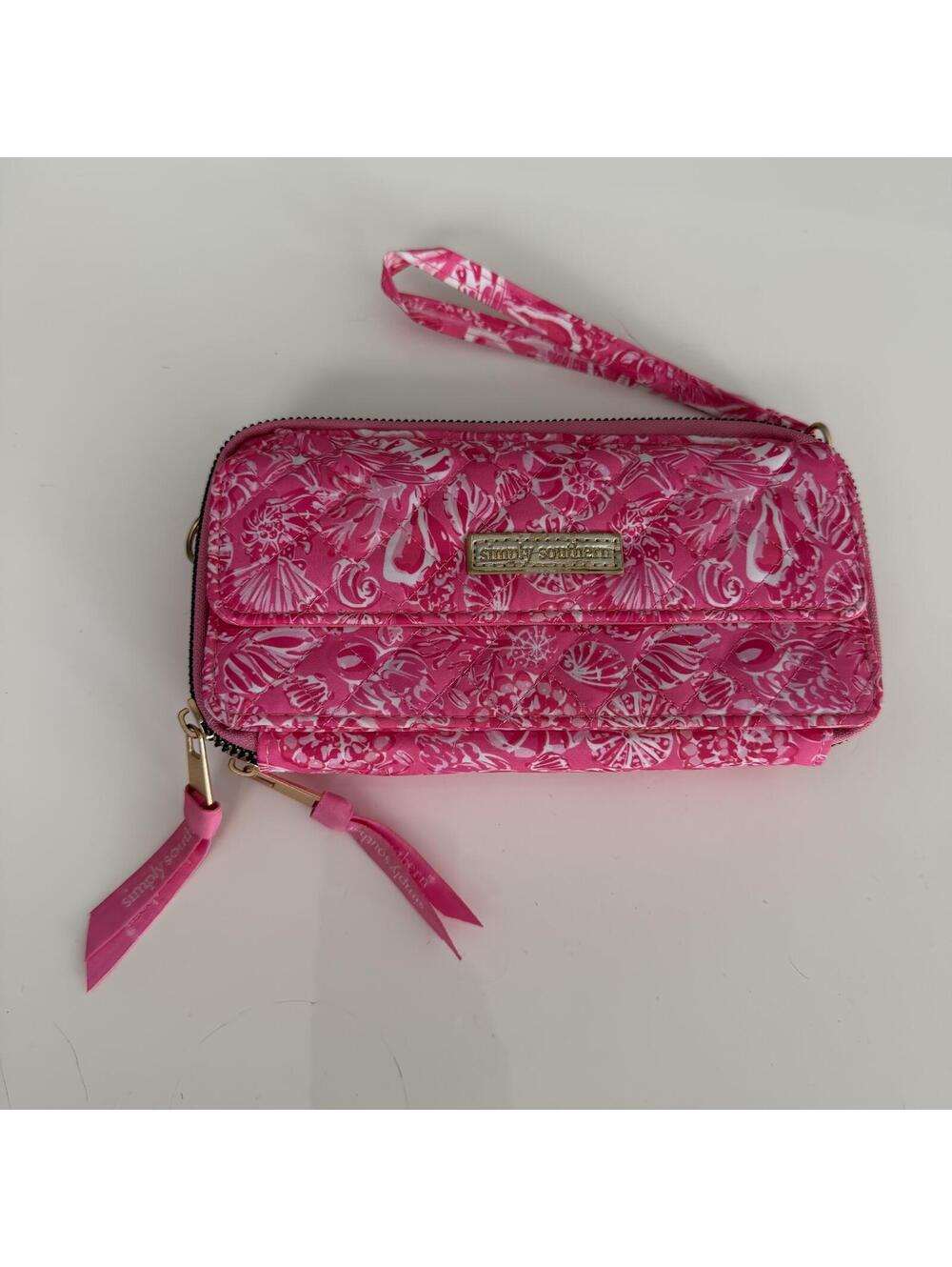 Simply Southern Pink Quilted Wallet with Shell Pattern - Picture 7 of 7